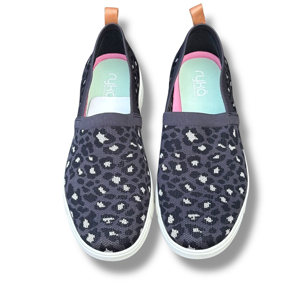Womens's Ryka Hera Slip-On Sneaker Grey Animal Print Sz 9.5 - Picture 4 of 8